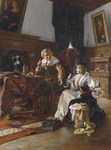 The Venial Smoking by Franz Xaver Schmid Breitenbach